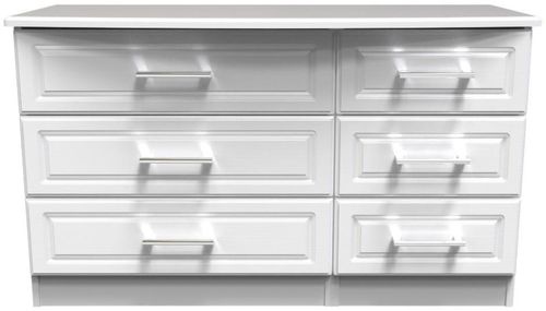 Gina White 6 Drawer Midi Dresser