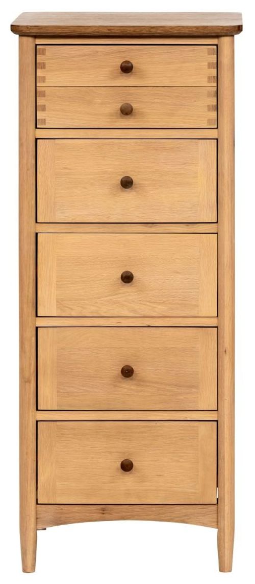 Grace Natural Oak 5 Drawer Chest