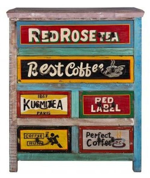 Kufri Hand Painted 6 Drawer Chest
