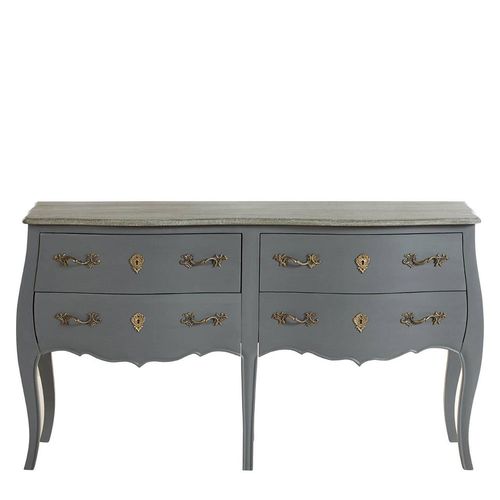 Loire Chest - 4 Drawer - Wide - Dark Grey