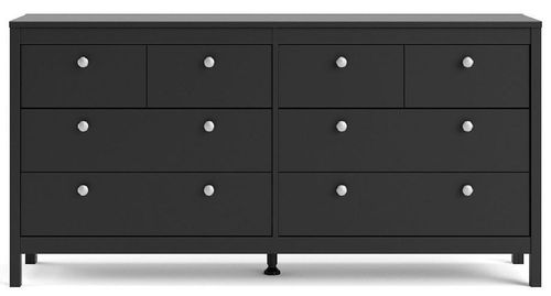 Madrid Black 8 Drawer Dresser