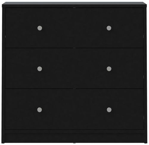 May Black 3 Drawer Small Chest