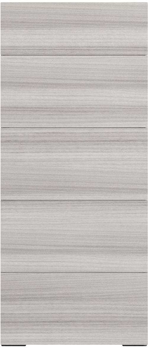 Mia Grey Italian 5 Drawer Tall Chest