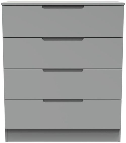 Milan Grey 4 Drawer Chest