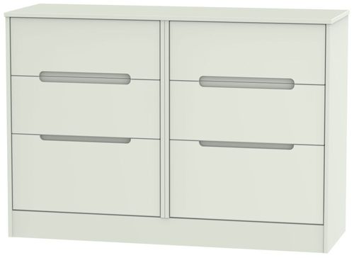 Monaco Cashmere Matt 6 Drawer Midi Chest