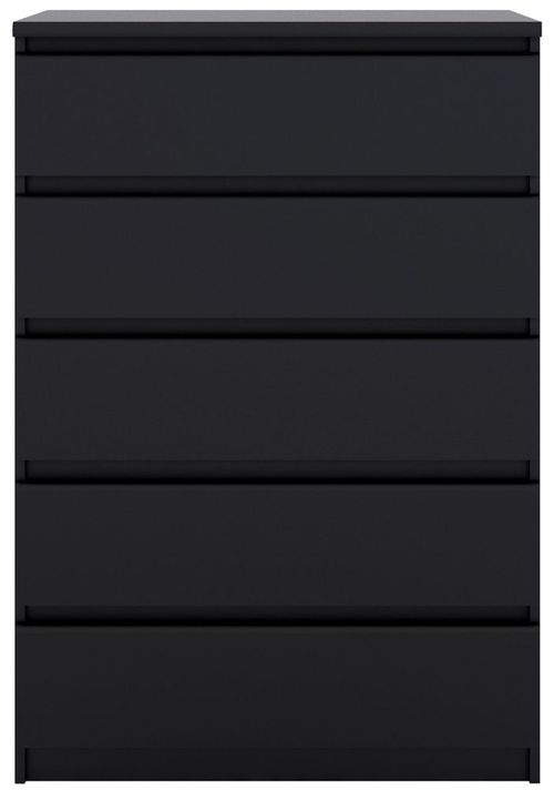 Naia Black 5 Drawer Chest
