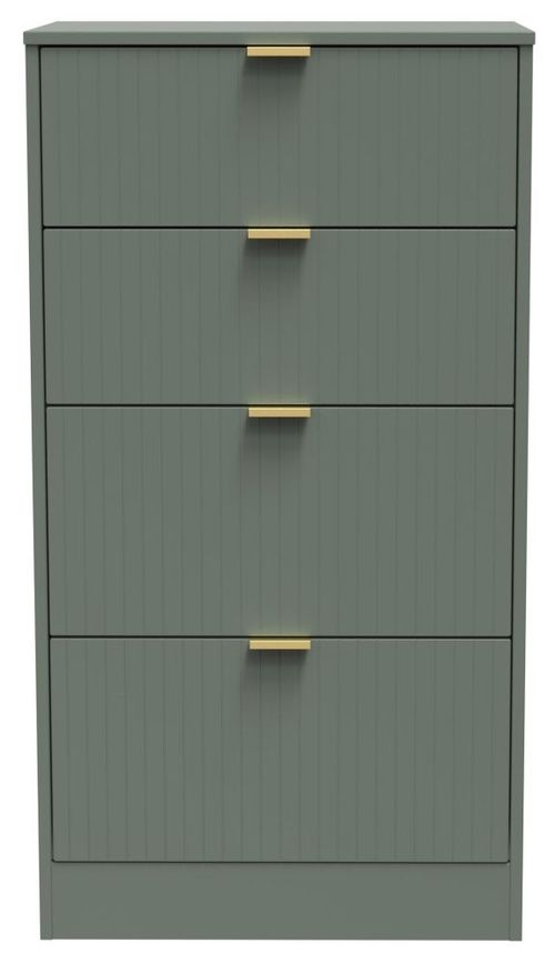Nashville Green 4 Drawer Deep Midi Chest