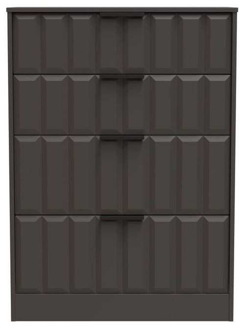 New York Graphite 4 Drawer Deep Chest