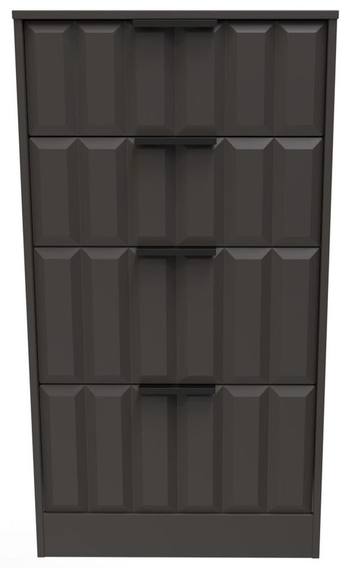 New York Graphite 4 Drawer Deep Midi Chest