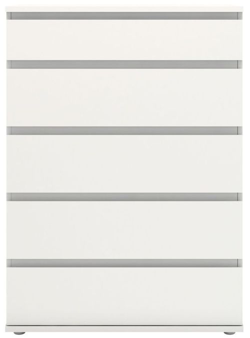 Nova White 5 Drawer Chest