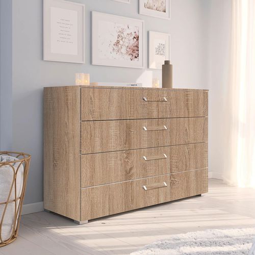 Rauch Evelyn 4 Drawer Wide Chest - Sonoma Oak