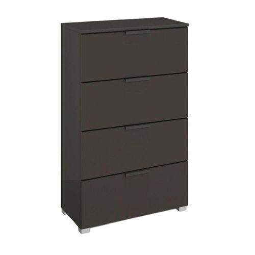 Skat Meridian Chest - 4 Drawer - Narrow - Graphite