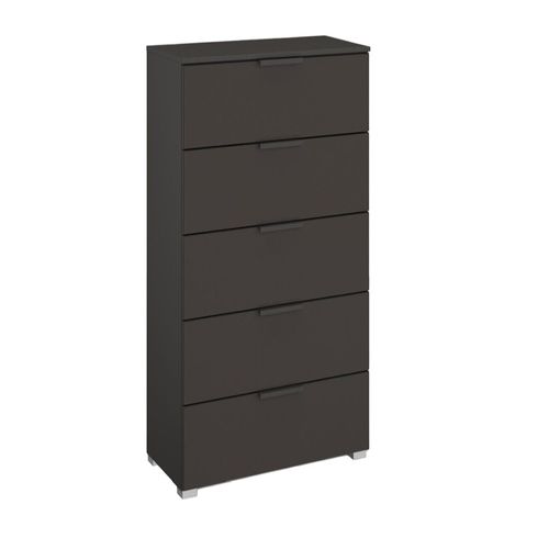 Skat Meridian Chest - 5 Drawer - Tall - Graphite