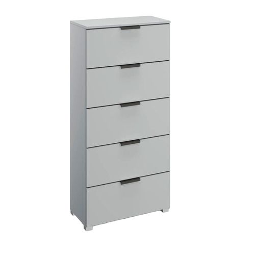 Skat Meridian Chest - 5 Drawer - Tall - Silk Grey