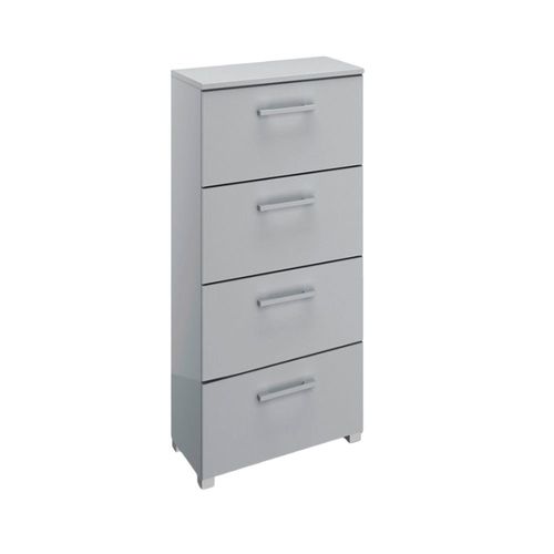 Rauch Skat Shine 4 Drawer Narrow Chest - Silk Grey