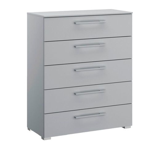 Rauch Skat Shine 5 Drawer Chest - Silk Grey