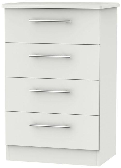 Sherwood Grey 4 Drawer Midi Chest