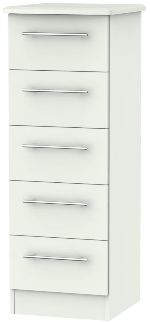 Sherwood Porcelain 5 Drawer Narrow Chest