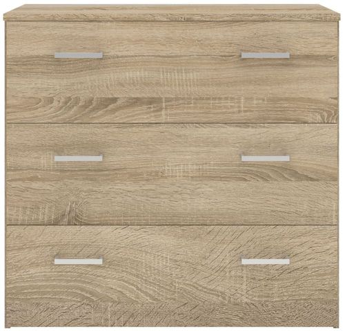 Space Oak Effect 3 Drawer Small Chest