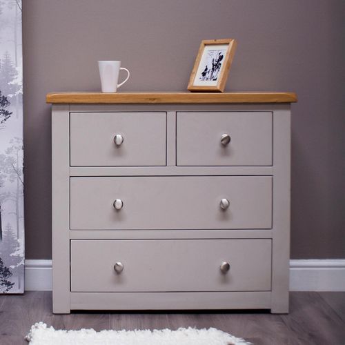 Diamond Painted Chest of Drawers - 2+2 Drawer