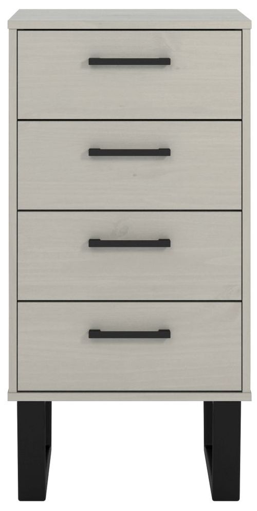 Texas Grey 4 Drawer Narrow Chest