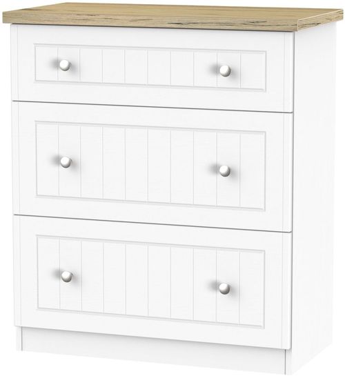 Vienna Porcelain 3 Drawer Deep Chest