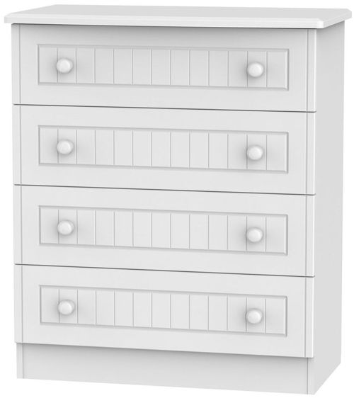 Warwick White 4 Drawer Chest