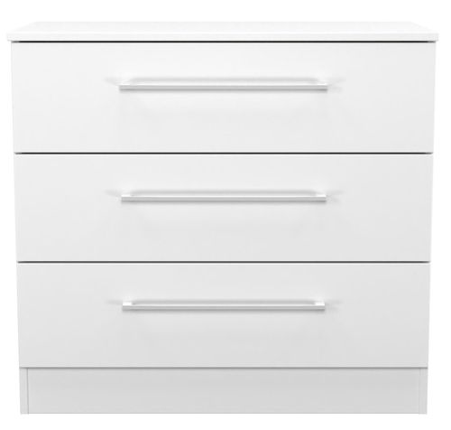 Worcester White 3 Drawer Small Chest