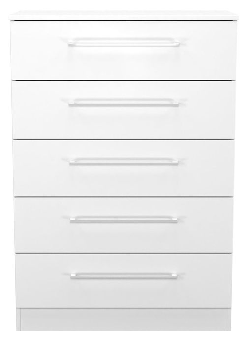 Worcester White 5 Drawer Chest