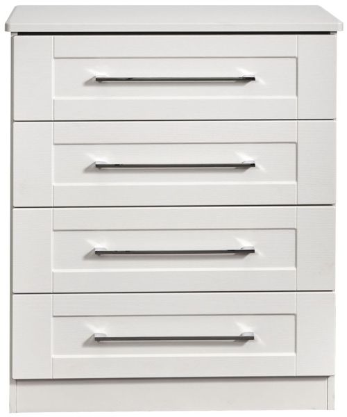 York White 4 Drawer Chest