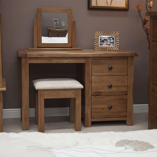Rutland Oak 3 Drawer Dressing Set