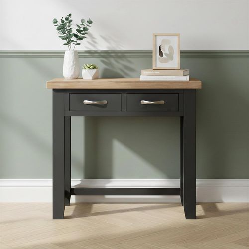 Wilmont Dressing Table - 2 Drawer - Black Painted