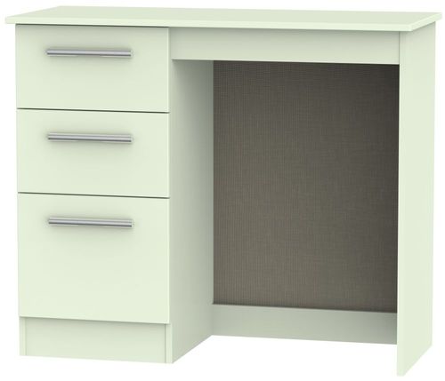 Contrast Cream 3 Drawer Single Dressing Table
