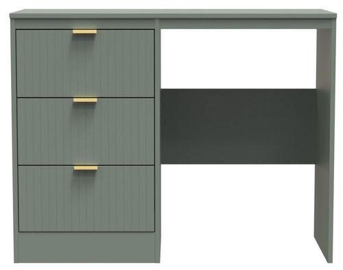 Nashville Green 3 Drawer Single Dressing Table
