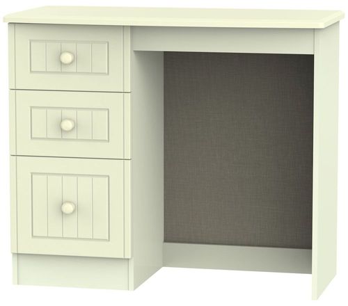 Warwick Cream 3 Drawer Single Dressing Table