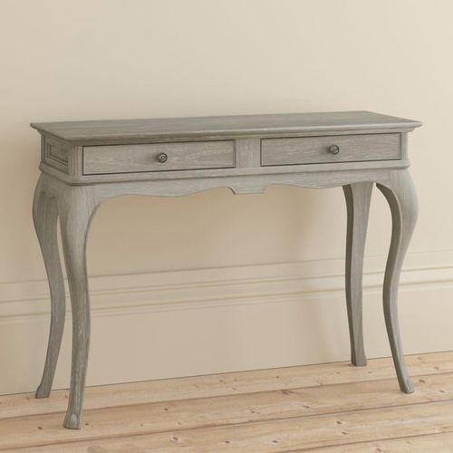Camille Dressing Table - 2 Drawer - Grey Oak