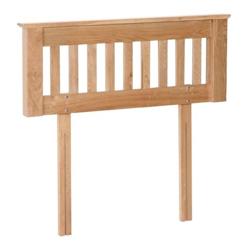 Nimbus Bed - Slatted Headboard - Oak - Sizes Available