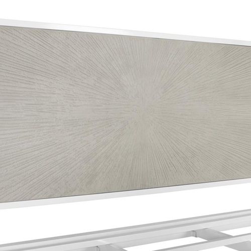 Avrameni Headboard - Beige and White Metal - 150cm