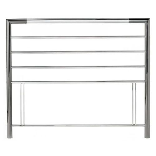 Urban Shiny Nickel Metal Headboard - 4ft Small Double