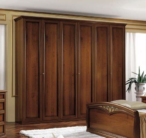 Camel Nostalgia Walnut Italian 6 Door Wardrobe