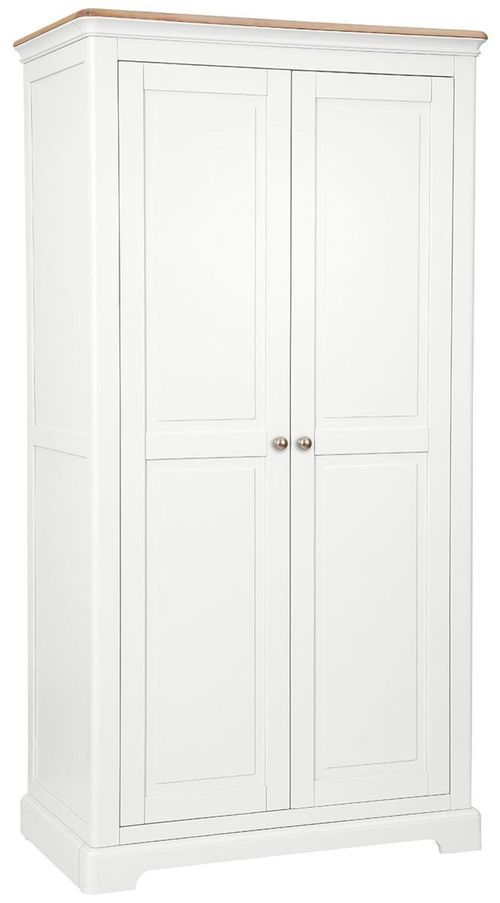 Cromwell White Painted 2 Door Wardrobe