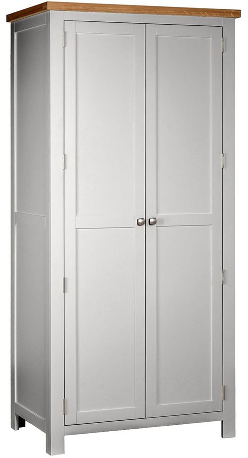 Lundy Grey Painted 2 Door Wardrobe