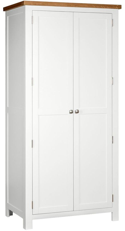 Lundy White Painted 2 Door Wardrobe