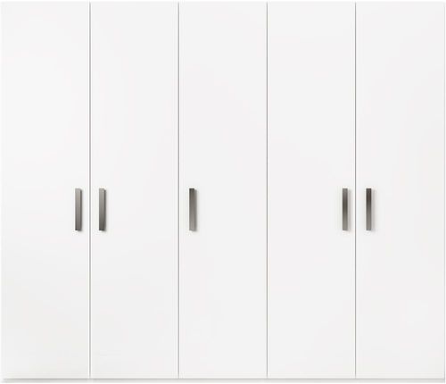 Modern Mara White Italian 5 Door Wardrobe