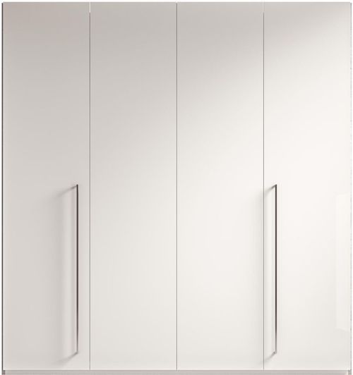 Modern Treviso White Italian 4 Door Wardrobe