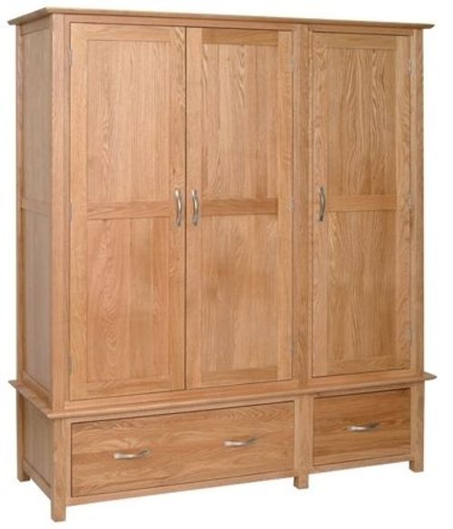 Nimbus Oak 3 Door Triple Wardrobe
