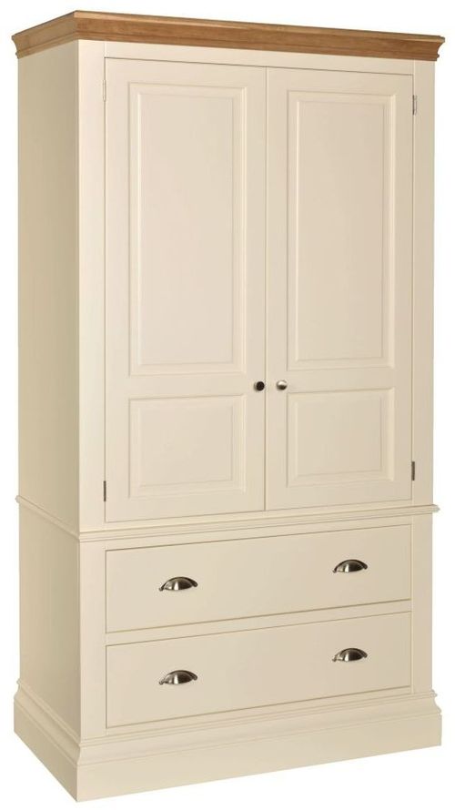 Versailles Ivory Painted 2 Door 2 Drawer Double Wardrobe