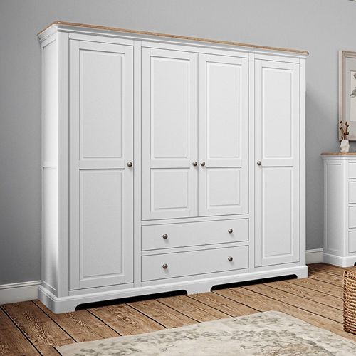 Cromwell Chest - 2+4 Drawer - White Painted