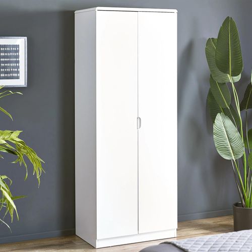Manhattan Wardrobe - 2 Door - White Gloss