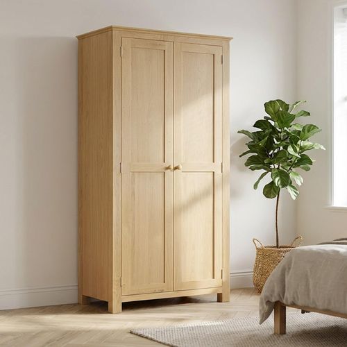 Arlington Wardrobe - 2 Door - Oak